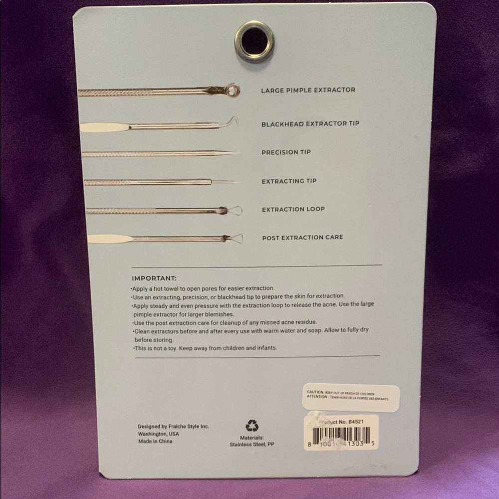 Facial Extractor Kit - White - Picture 2 of 2